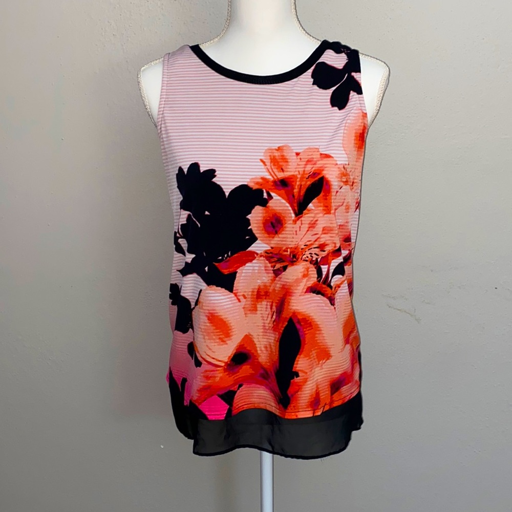 Floral Open Back Tank